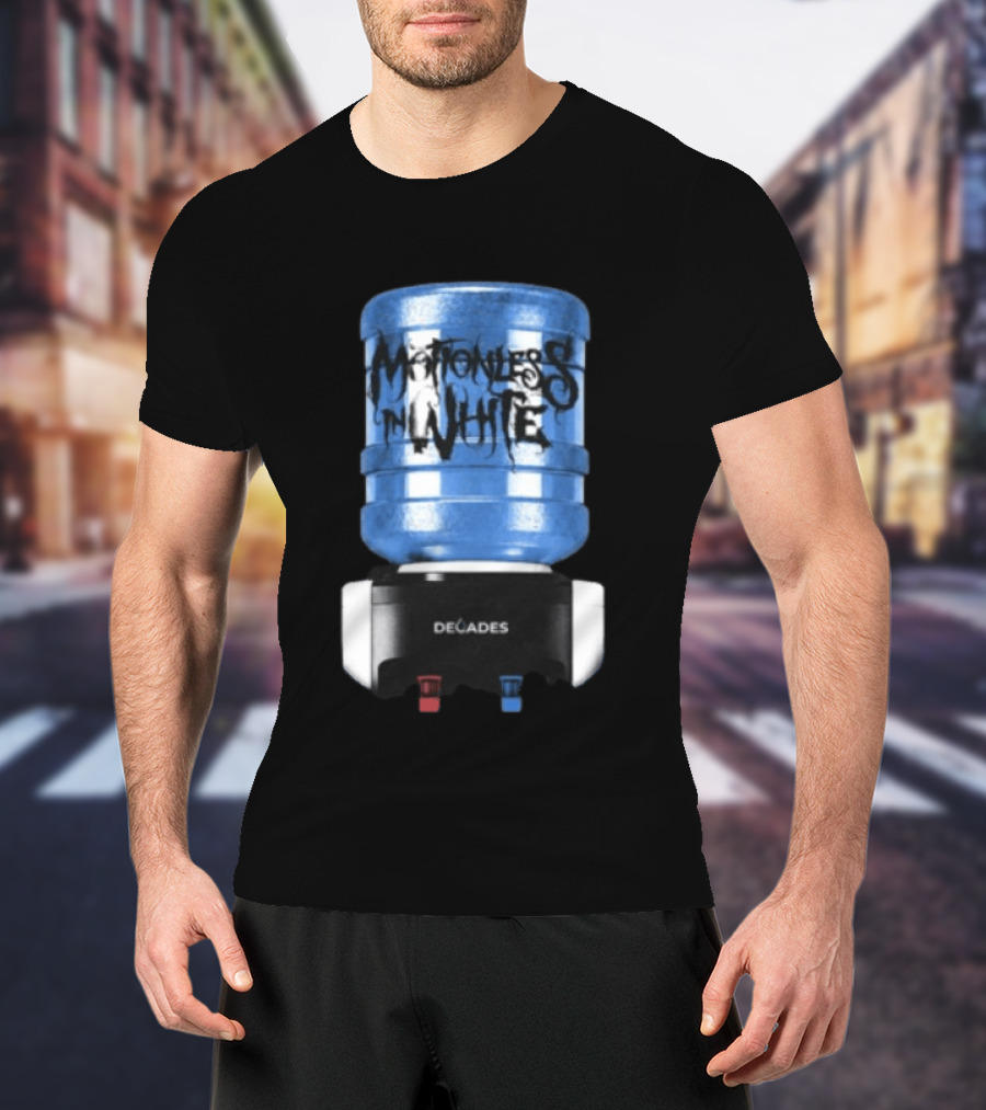 Motionless In White Coworker Band Of The Year Blue Water Cooler Decades T-Shirt