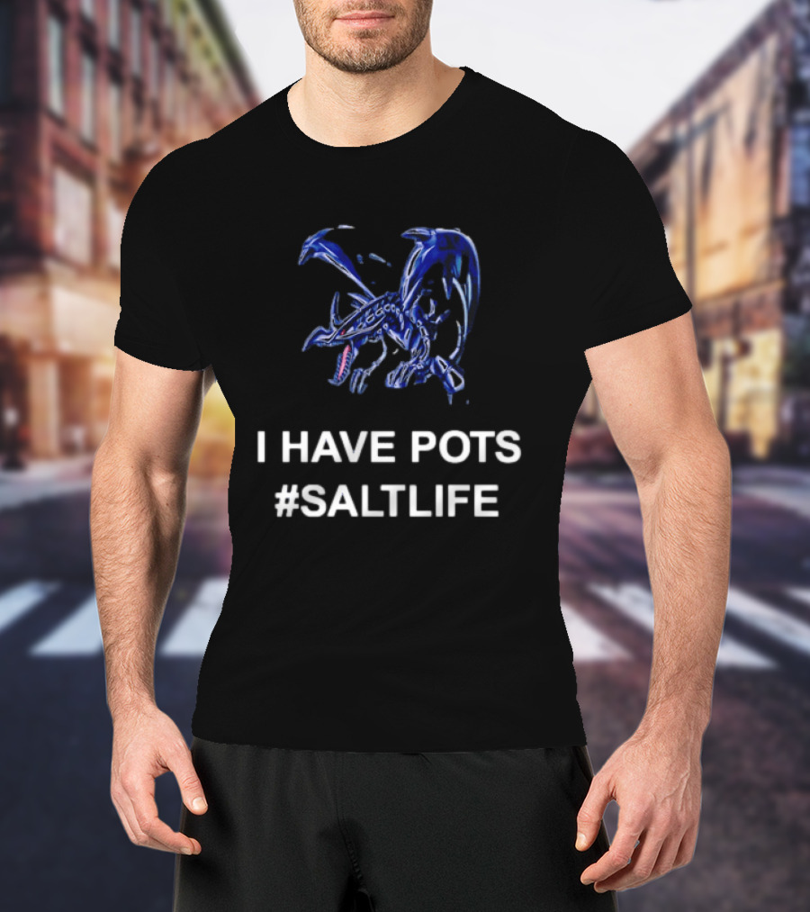 I Have POTS Red Eyes Black Dragon SaltLife T-Shirt