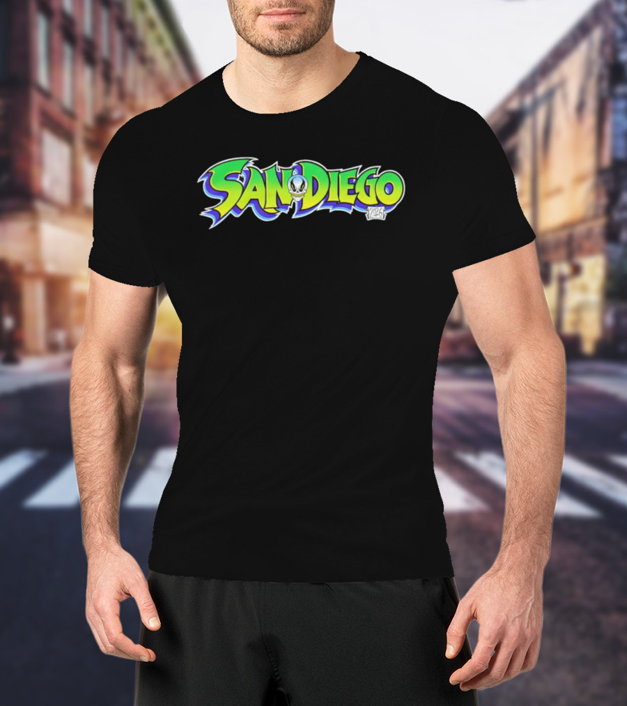 San Diego 2026 Skull Graffiti T-Shirt
