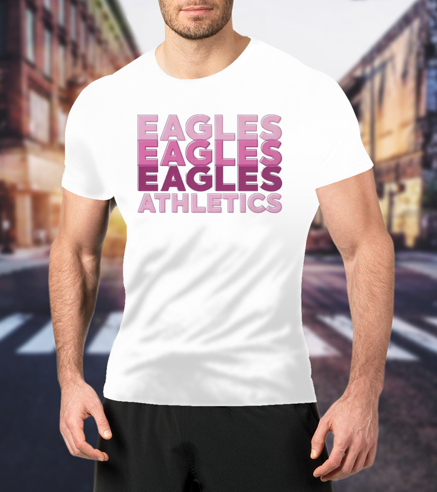 Eagles Athletics Pink Ombré T-Shirt