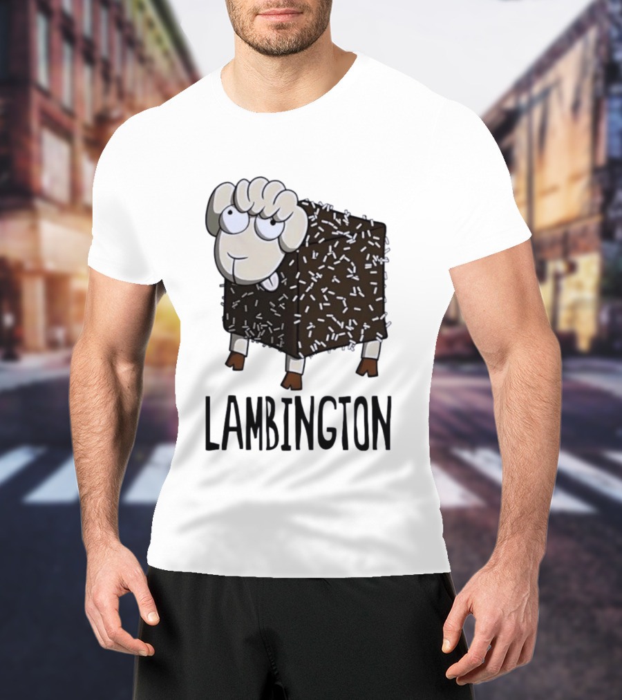 Lambington Sheep Treat Food Pun T-Shirt