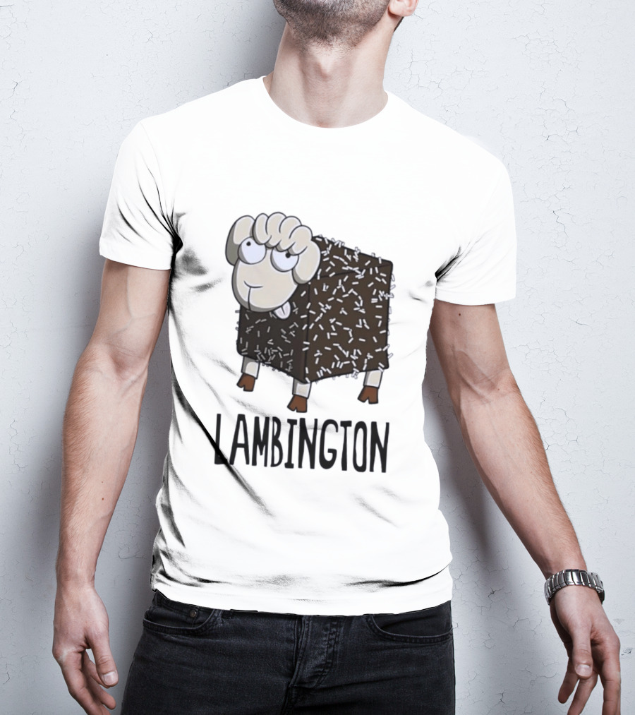 Lambington Sheep Treat Food Pun T-Shirt