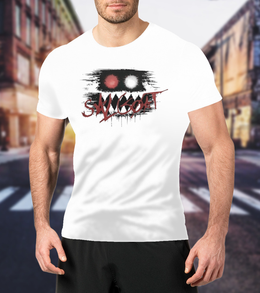 SK Goat Distressed Streetwear Urban Edgy Graffiti T-Shirt