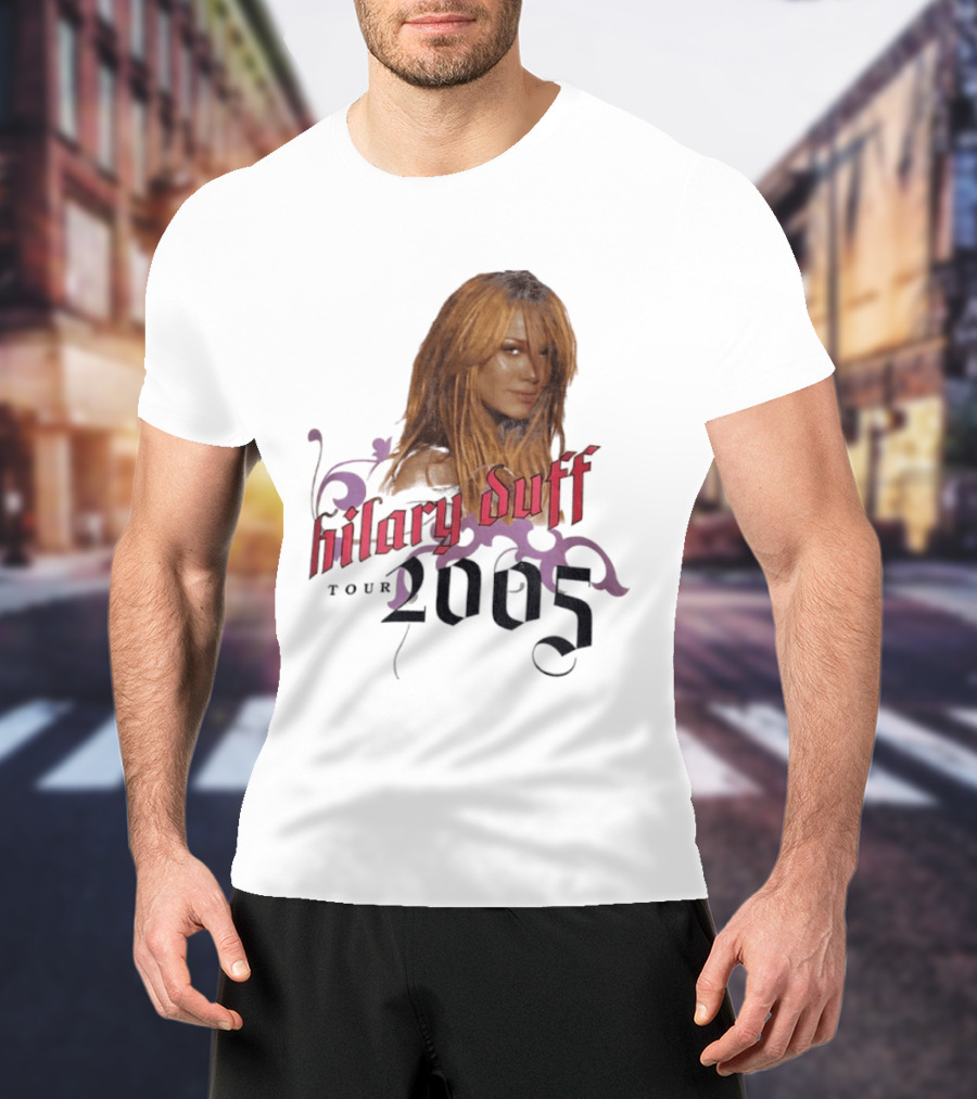 Hilary Duff Tour 2005 Y2K Vintage Style Nostalgia Pop T-Shirt