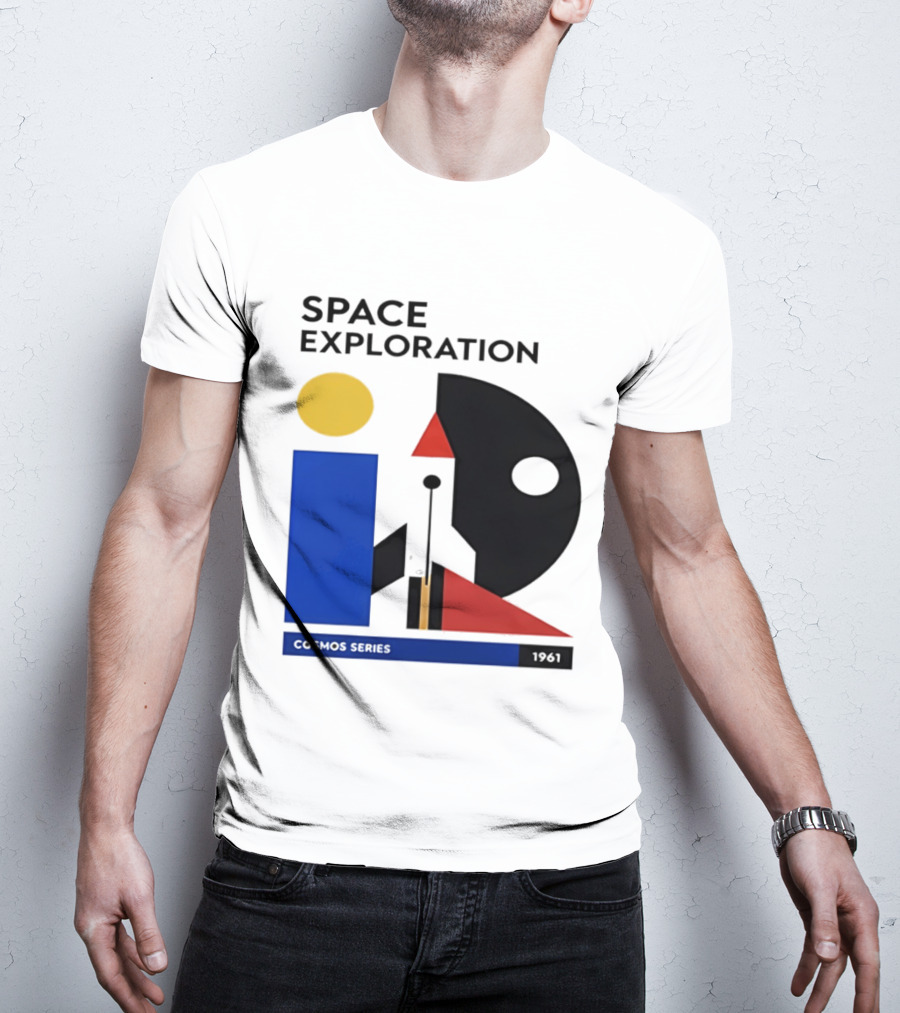 Space Exploration 1961 Cosmos Series Retro Geometric T-Shirt