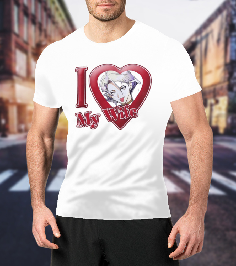 I Love My Wife Anime Heart Waifu T-Shirt