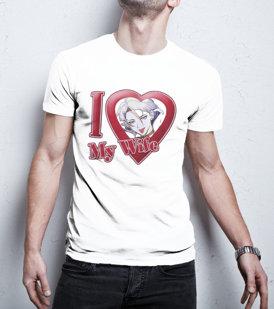 I Love My Wife Anime Heart Waifu T-Shirt