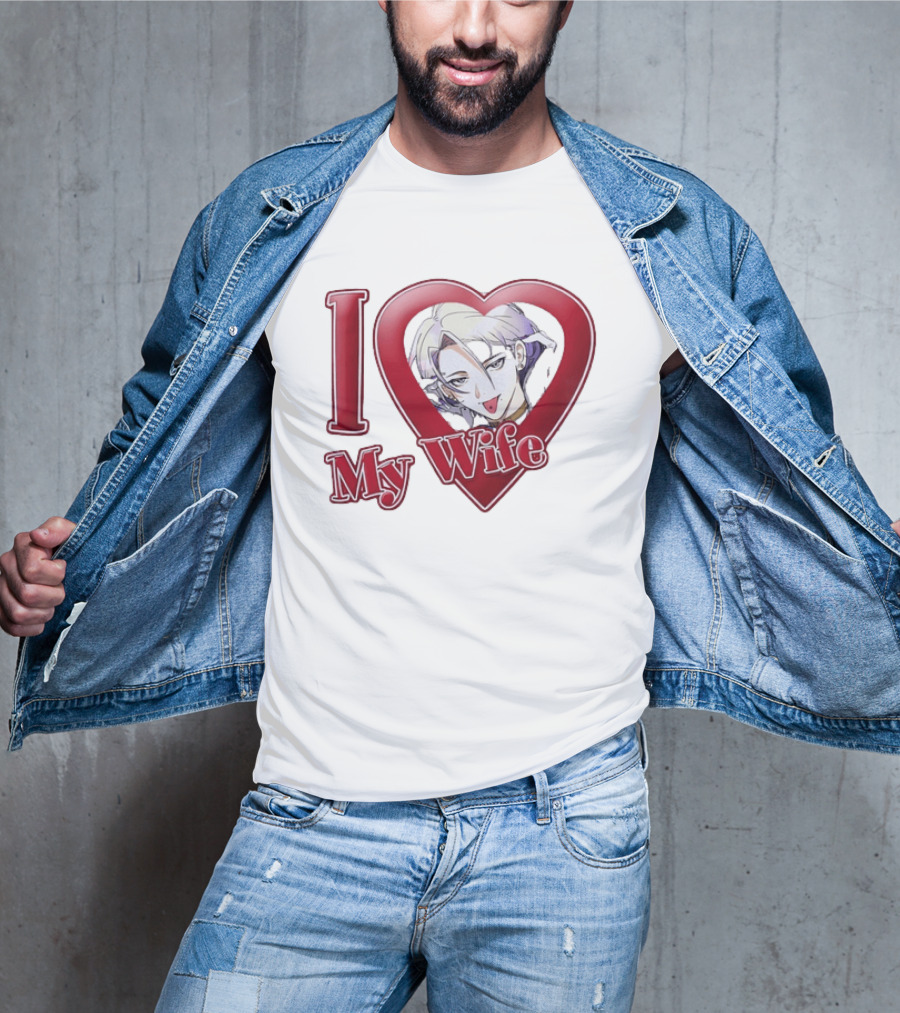 I Love My Wife Anime Heart Waifu T-Shirt
