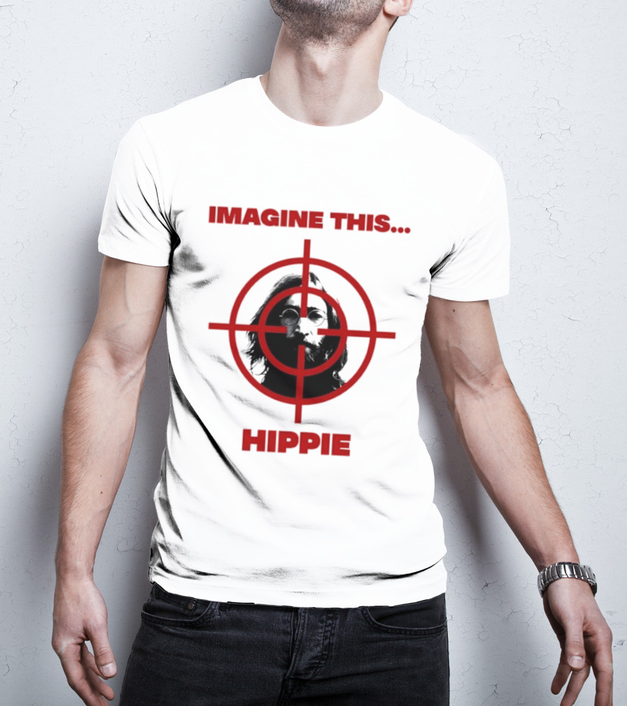 Imagine This Hippie With Target Overlay T-Shirt