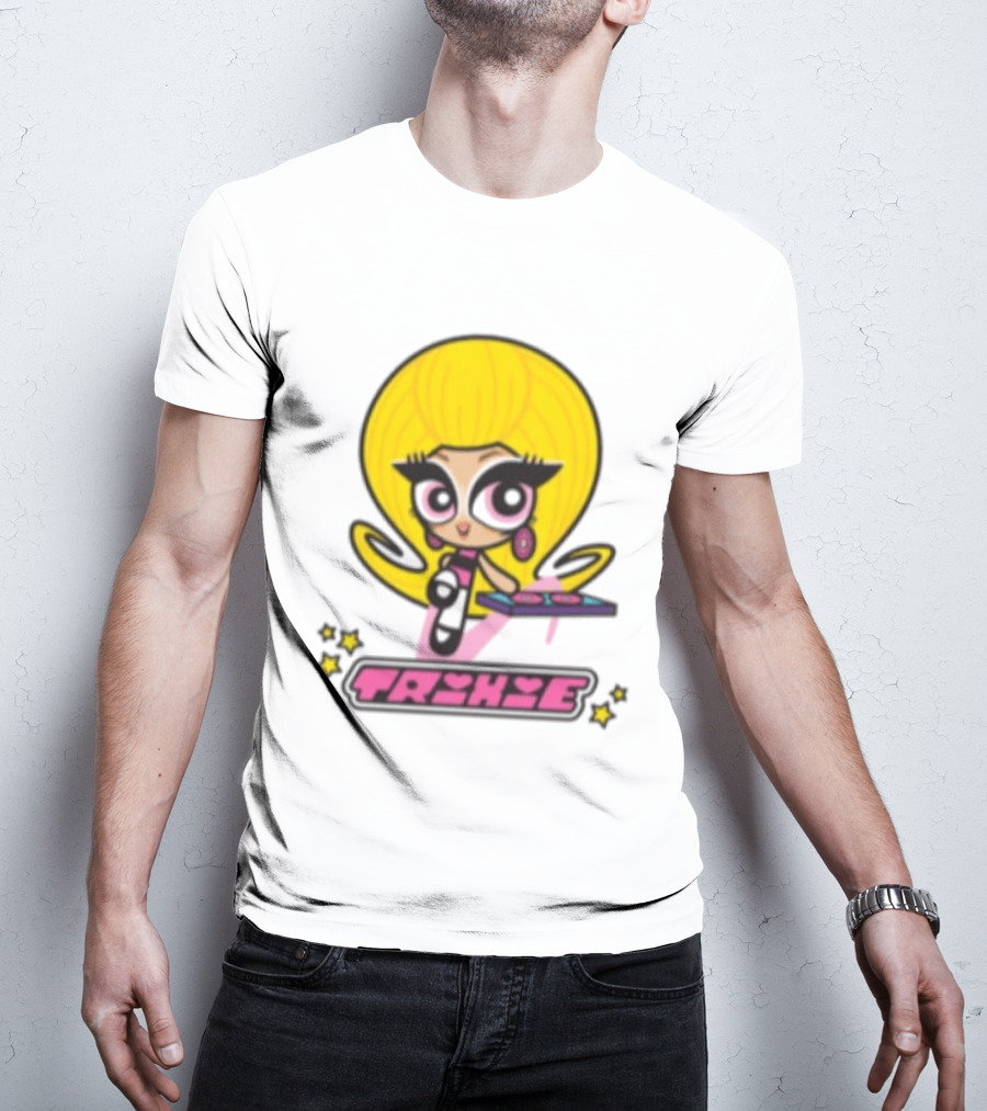 Trixie Mattel Spd Babydoll Pink Cartoon Character Stars T-Shirt