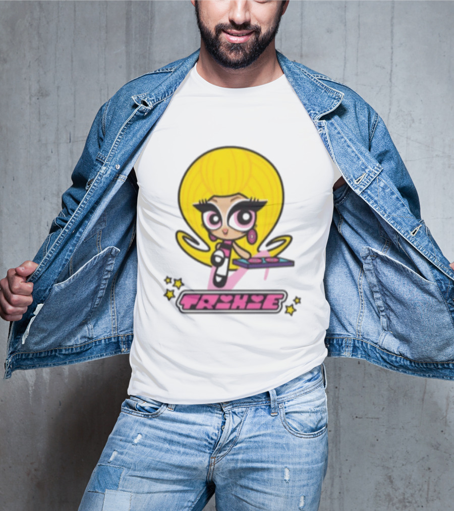 Trixie Mattel Spd Babydoll Pink Cartoon Character Stars T-Shirt