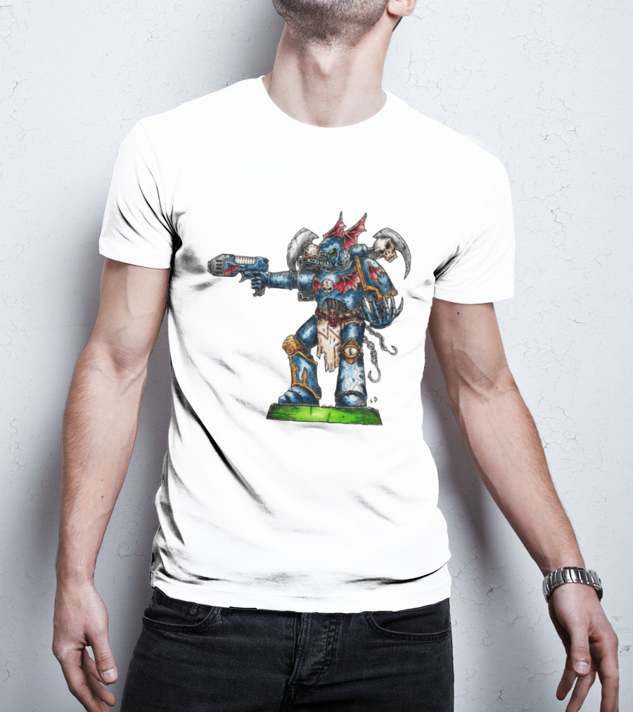 Warhammer 40K Night Lords Chaos Space Marine By Niklas Wistedt T-Shirt