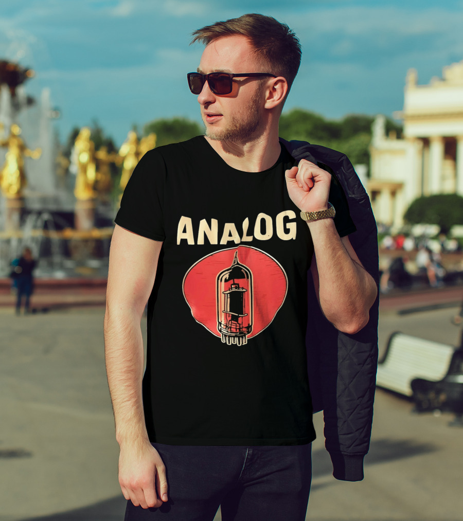 Analog Vacuum Tube Audiophile High Fidelity Audio Components T-Shirt