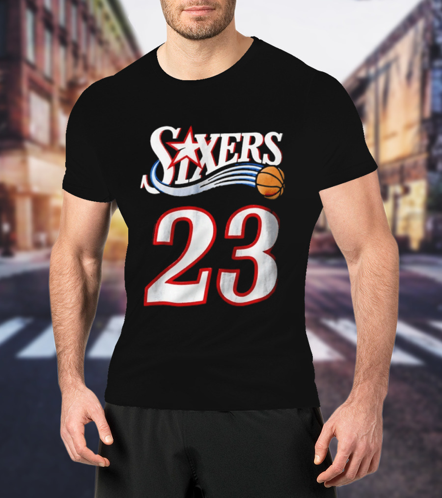 Philadelphia 76ers Number 23 Sixers Basketball Jersey T-Shirt