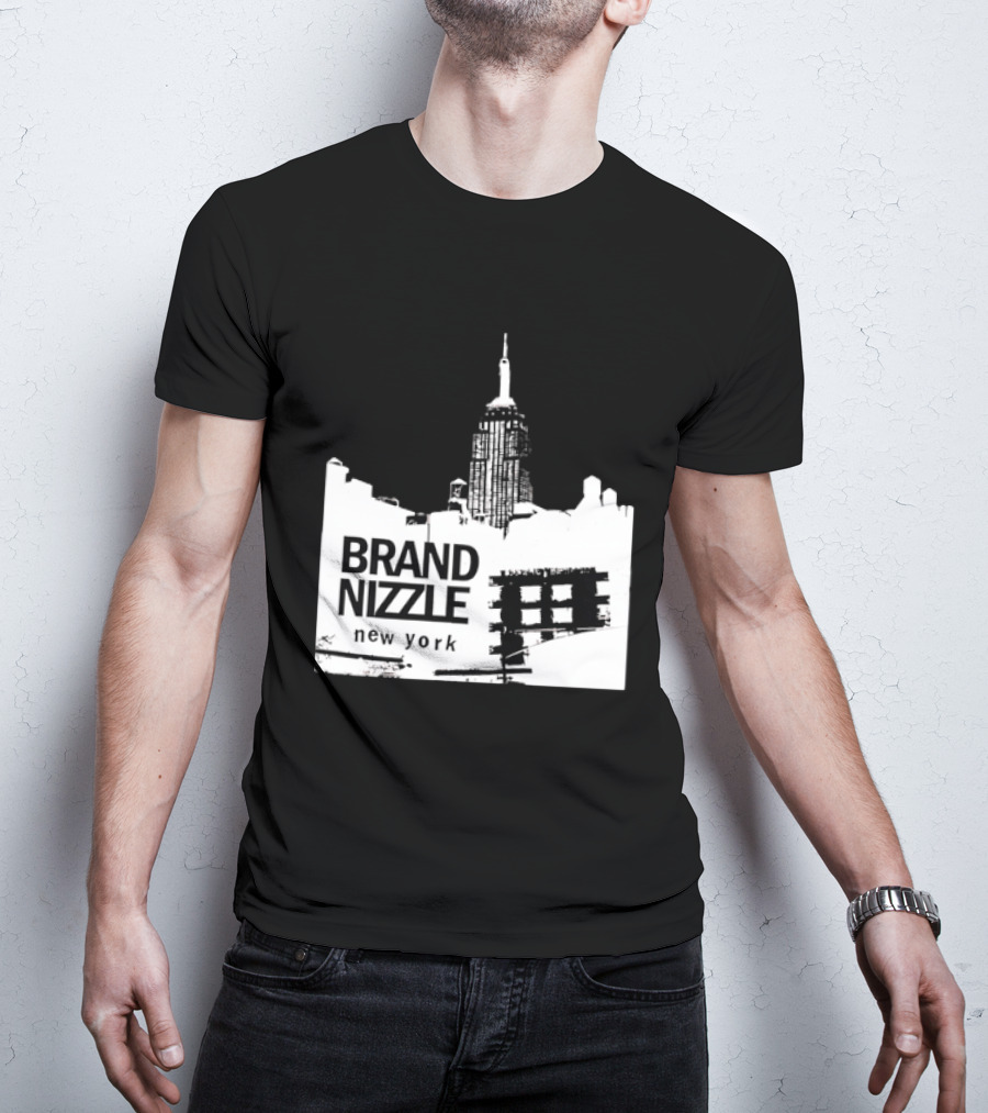 BRAND NIZZLE New York Empire State Building Skyline T-Shirt