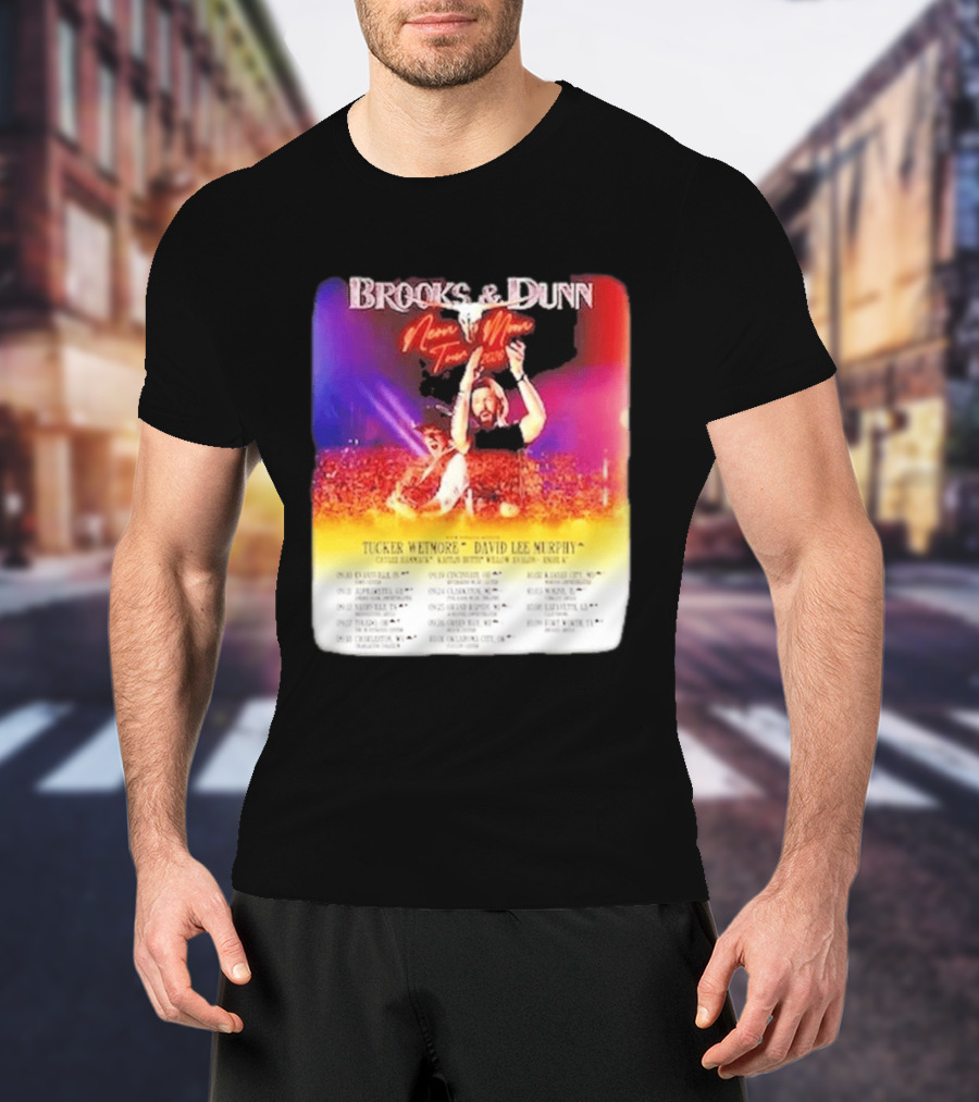 Brooks & Dunn Neon Moon Tour 2026 Tucker Wetmore David Lee Murphy Country Concert Events And Dates T-Shirt