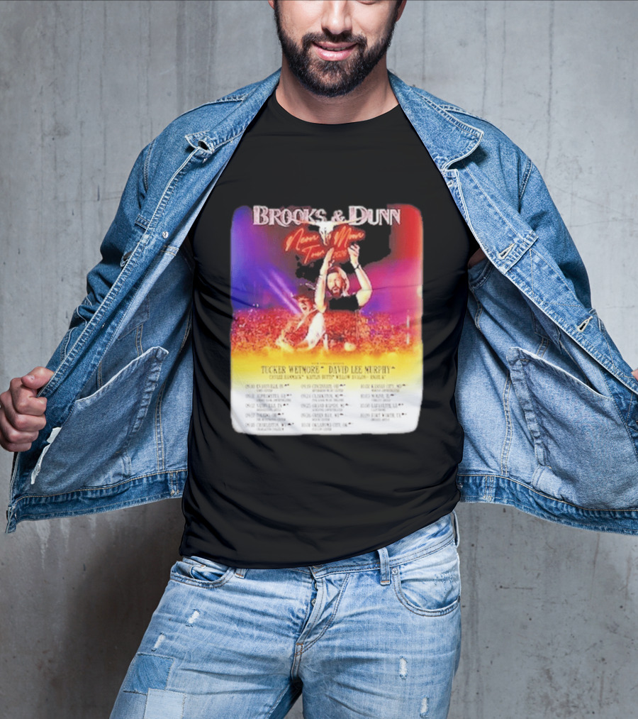 Brooks & Dunn Neon Moon Tour 2026 Tucker Wetmore David Lee Murphy Country Concert Events And Dates T-Shirt