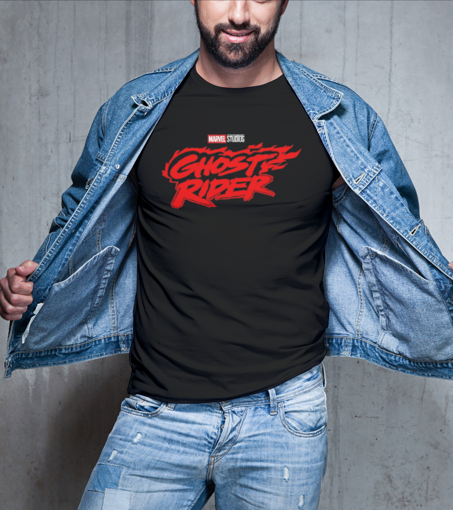 Marvel Studios Ghost Rider Flame Logo Superheroes T-Shirt
