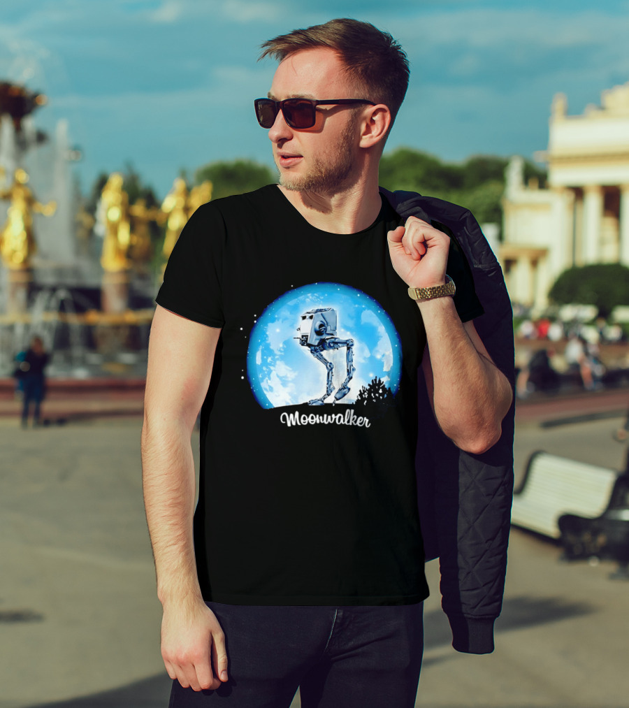 Star Wars AT ST Moonwalker Imperial Walker Moon Scene T-Shirt