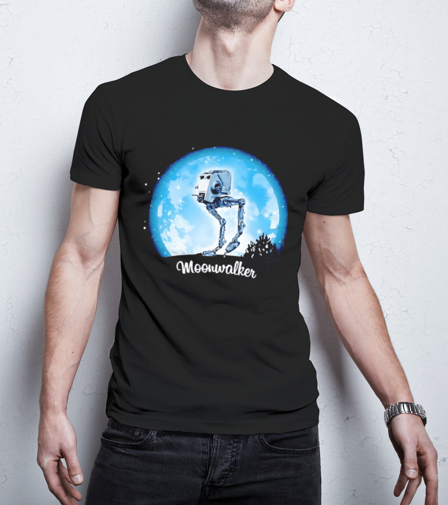 Star Wars AT ST Moonwalker Imperial Walker Moon Scene T-Shirt