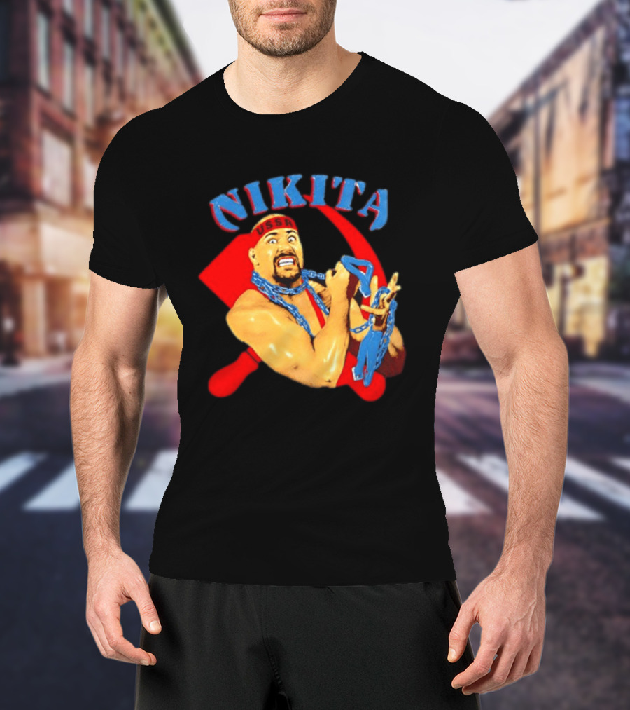 Nikita Koloff USSR Hammer And Sickle NWA Wrestling Pro T-Shirt