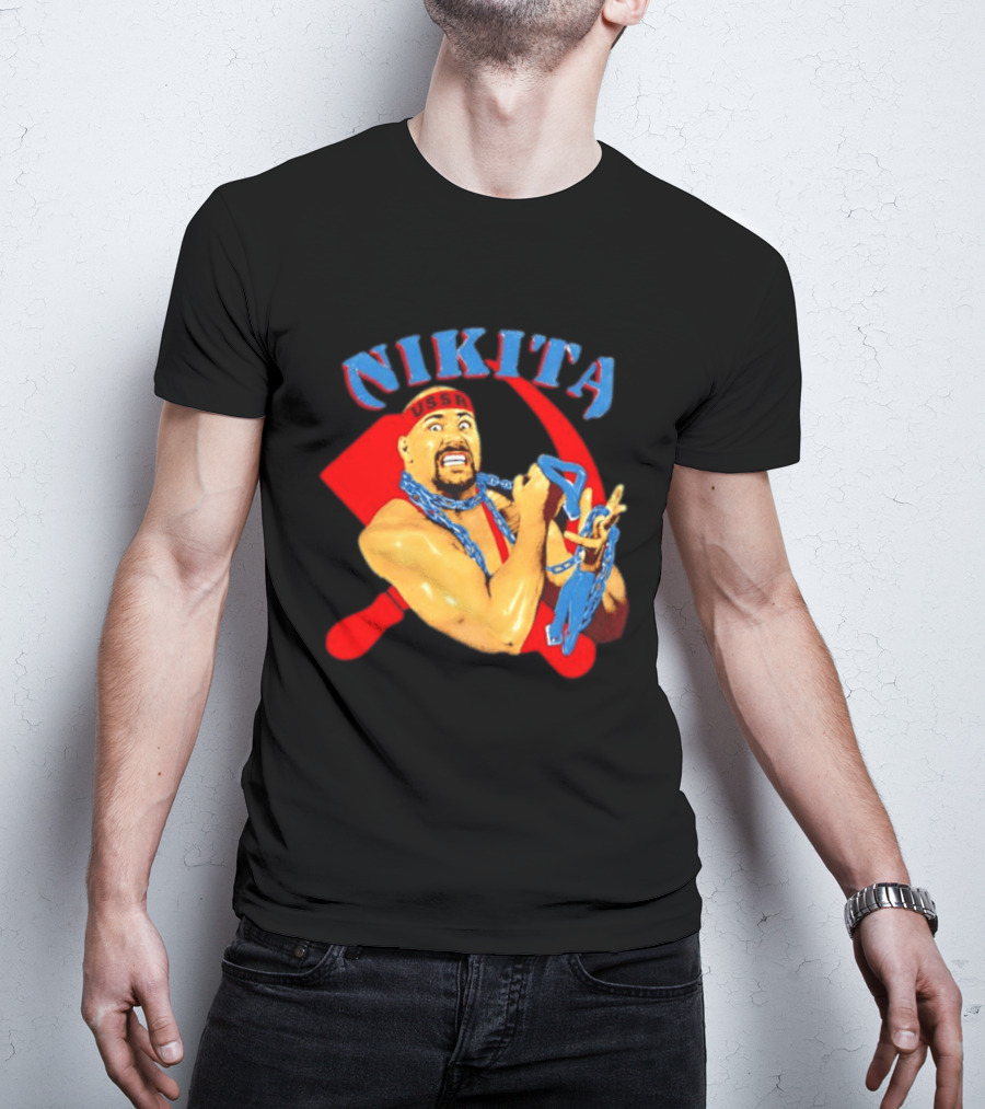 Nikita Koloff USSR Hammer And Sickle NWA Wrestling Pro T-Shirt