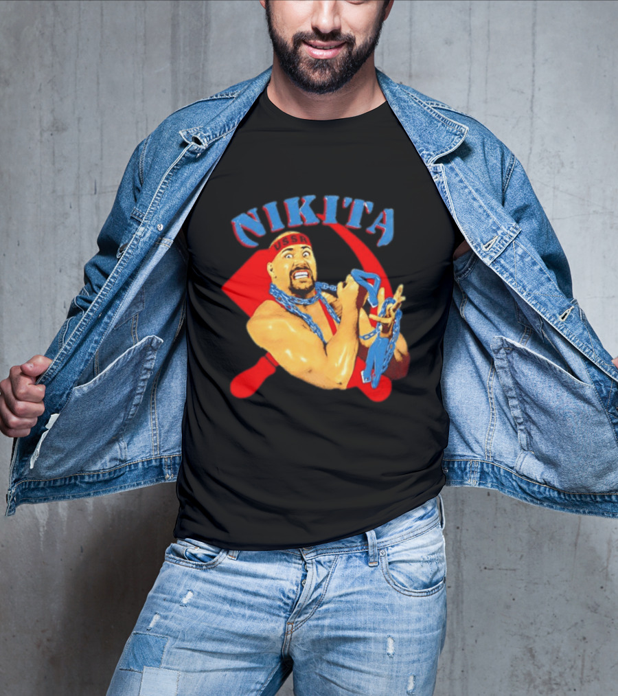 Nikita Koloff USSR Hammer And Sickle NWA Wrestling Pro T-Shirt