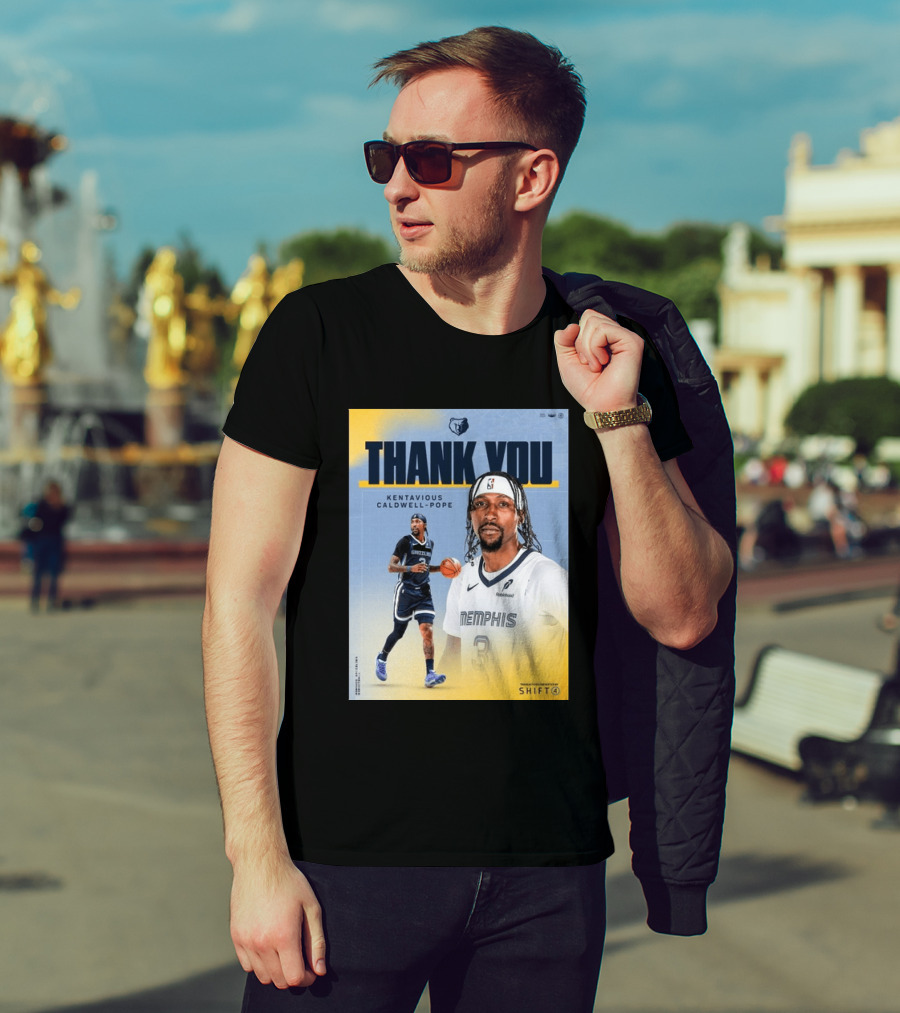 Thank You Kentavious Caldwell Pope Memphis Grizzlies Basketball 3 NBA Fan T-Shirt