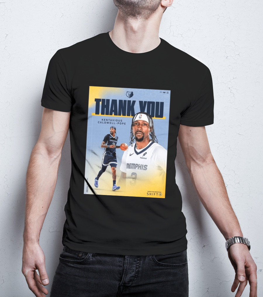 Thank You Kentavious Caldwell Pope Memphis Grizzlies Basketball 3 NBA Fan T-Shirt