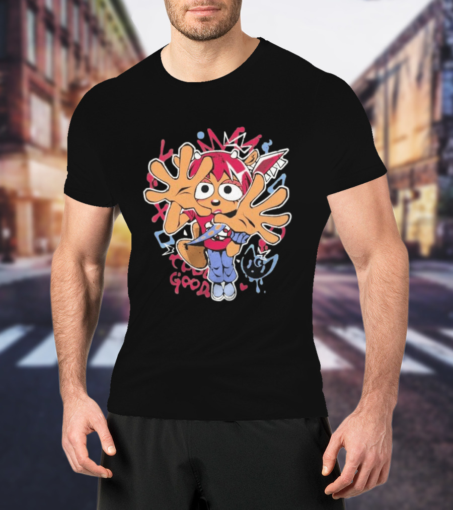 Graffiti Streetwear Character With Graffiti Style Vibes And Expressions T-Shirt