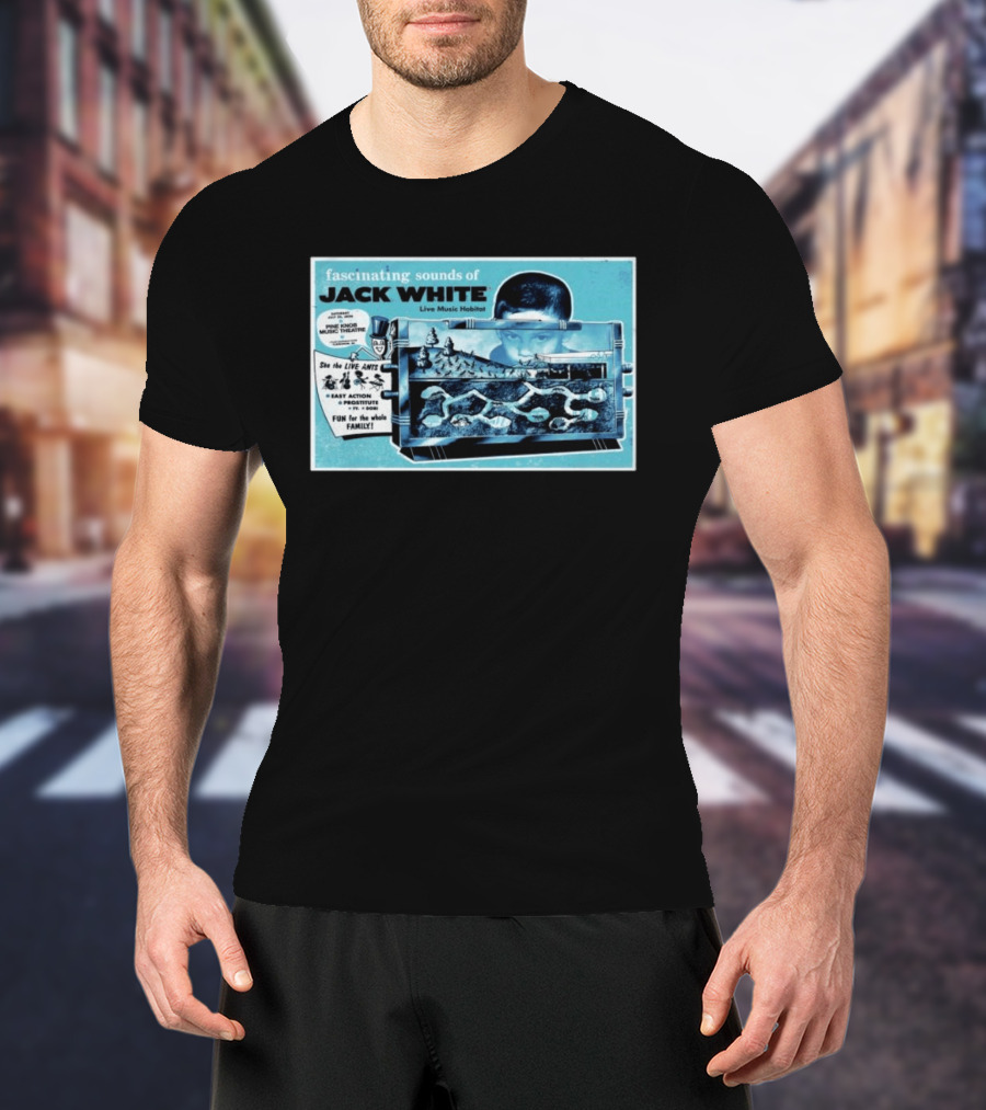 Fascinating Sounds Of Jack White Live Music Habitat Pine Knob Music Theatre 2026 T-Shirt