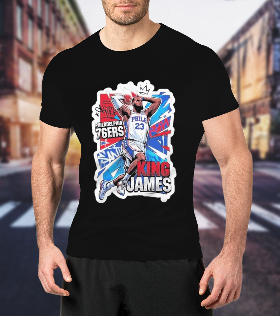 Philadelphia 76ers King James Basketball Fans T-Shirt