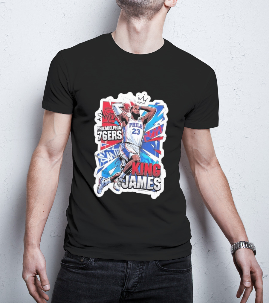 Philadelphia 76ers King James Basketball Fans T-Shirt