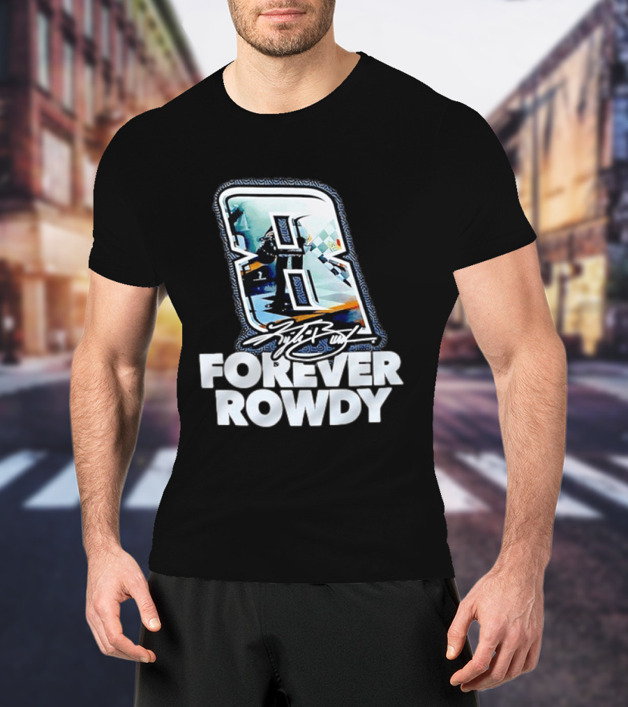 KFB 8 Forever Rowdy NASCAR Racing Plaid T-Shirt