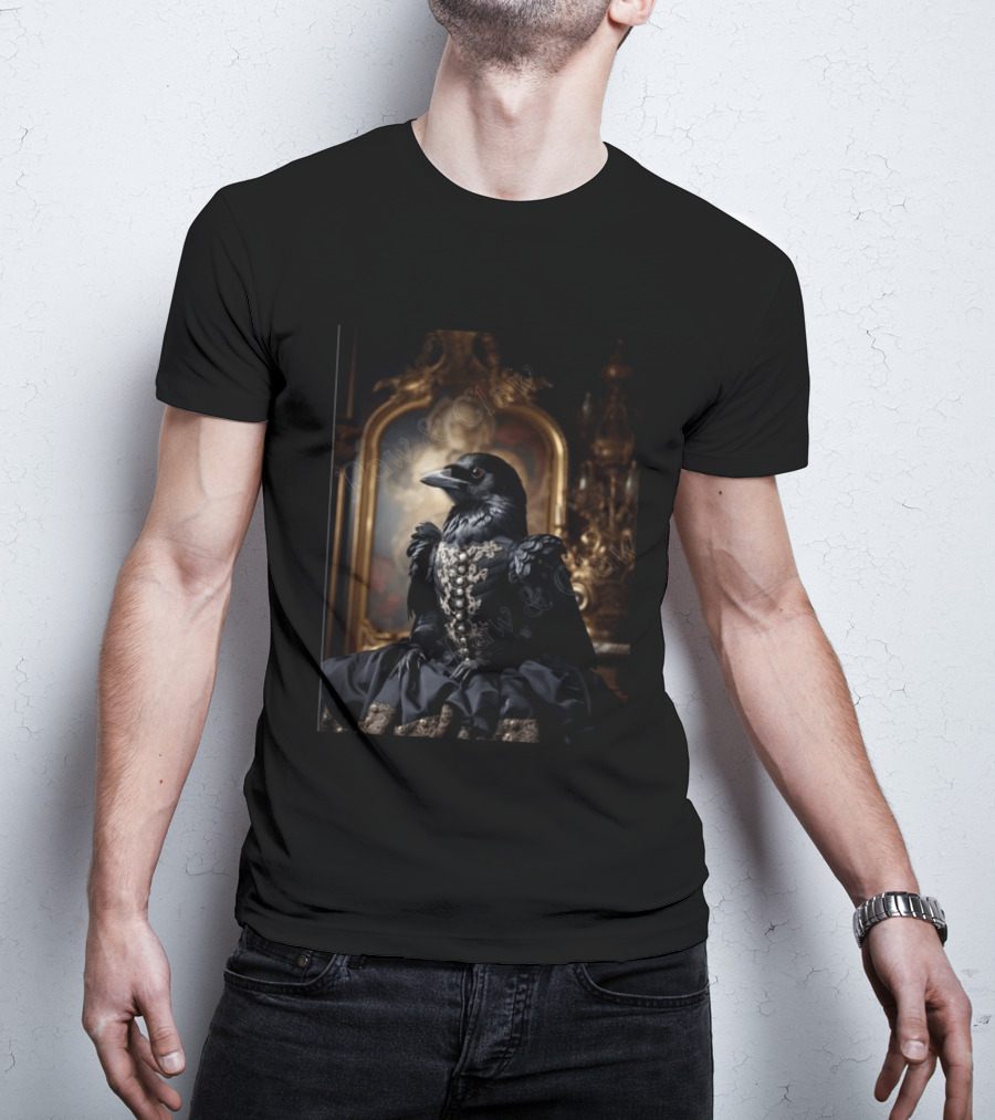 Lady McCrow Ornate Elegance In Rococo Setting T-Shirt