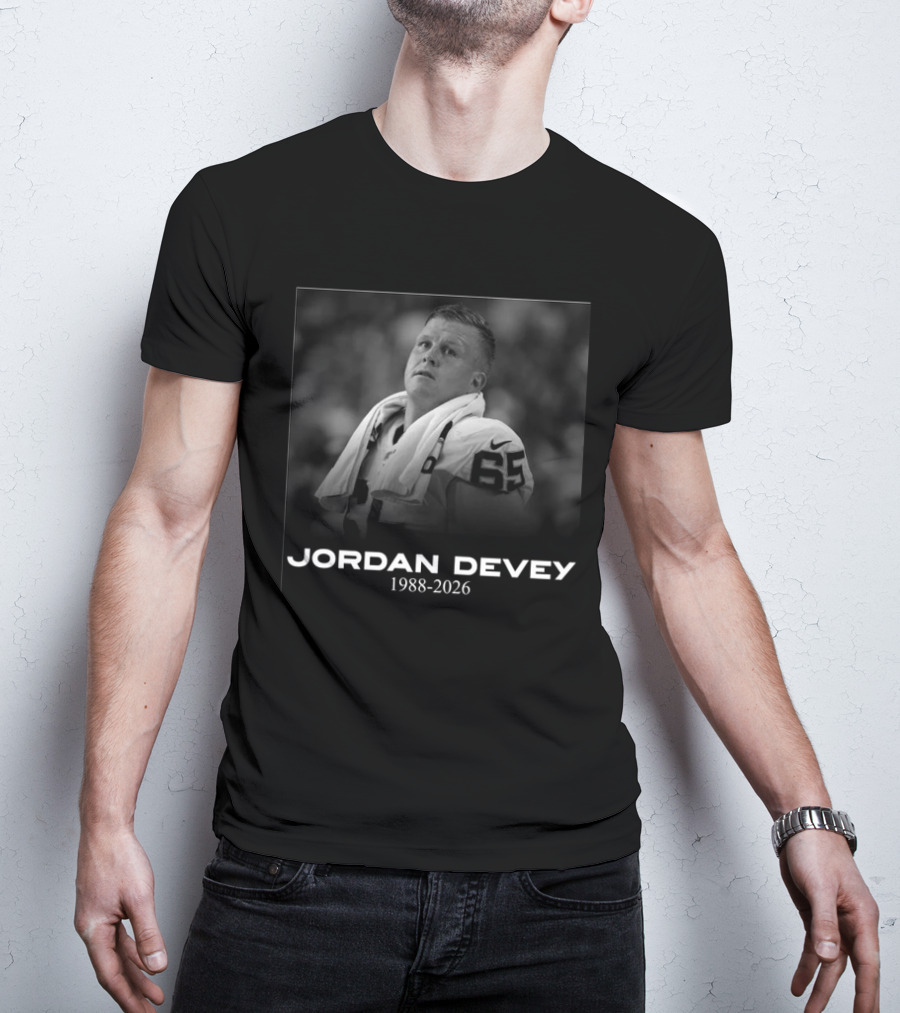 Jordan Devey 1988 2026 Memorial Commemoration T-Shirt