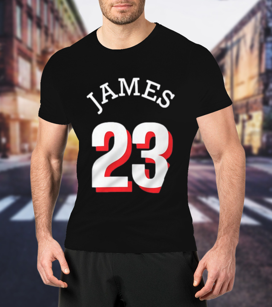 LeBron James 23 Jersey Philadelphia 76ers T-Shirt