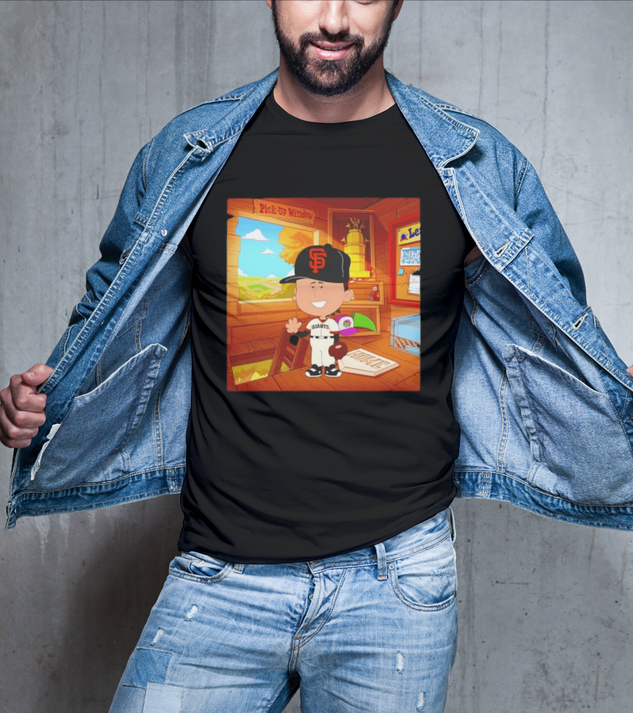 Tyler Mahle San Francisco Giants Baseball Cartoon Peanuts T-Shirt