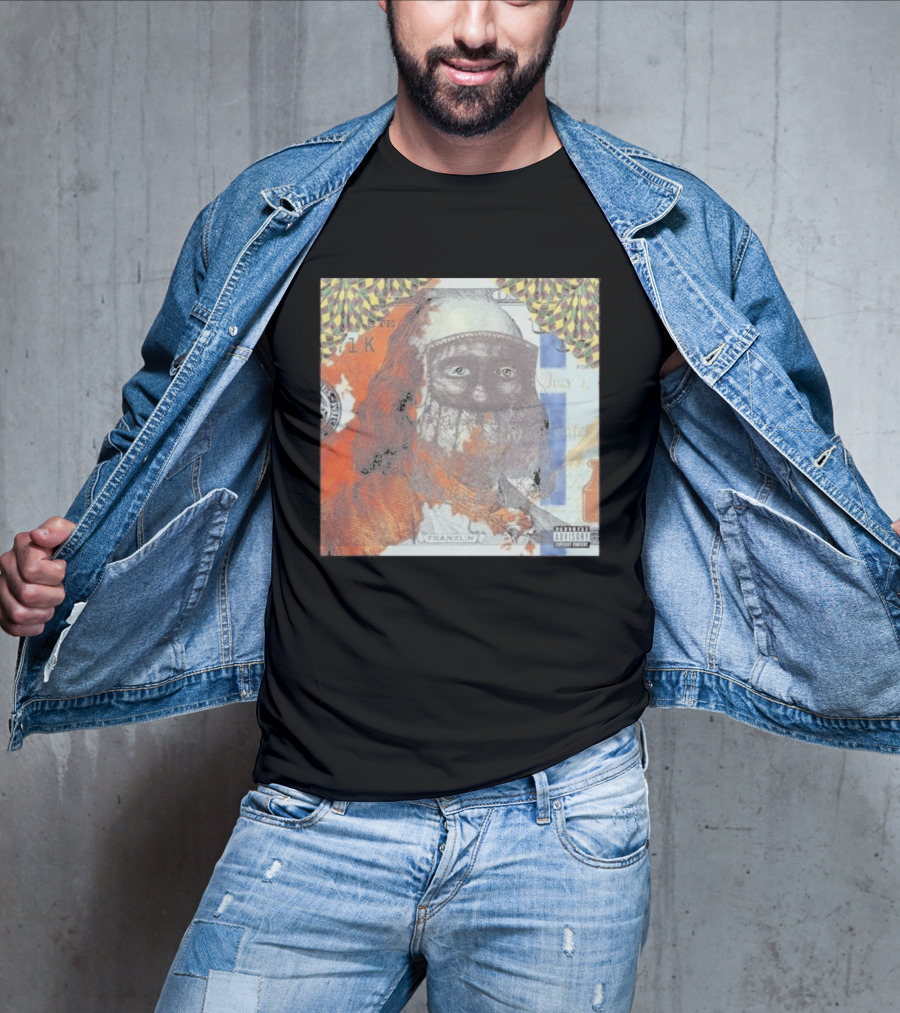 US Vs. Them Franklin Money Mask Art Parental Advisory T-Shirt