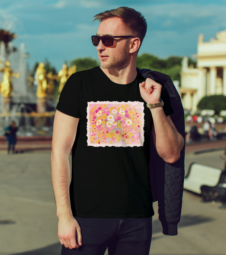 Weeds Are Flowers Too A A Milne Floral Painting With Colorful Blossoms T-Shirt