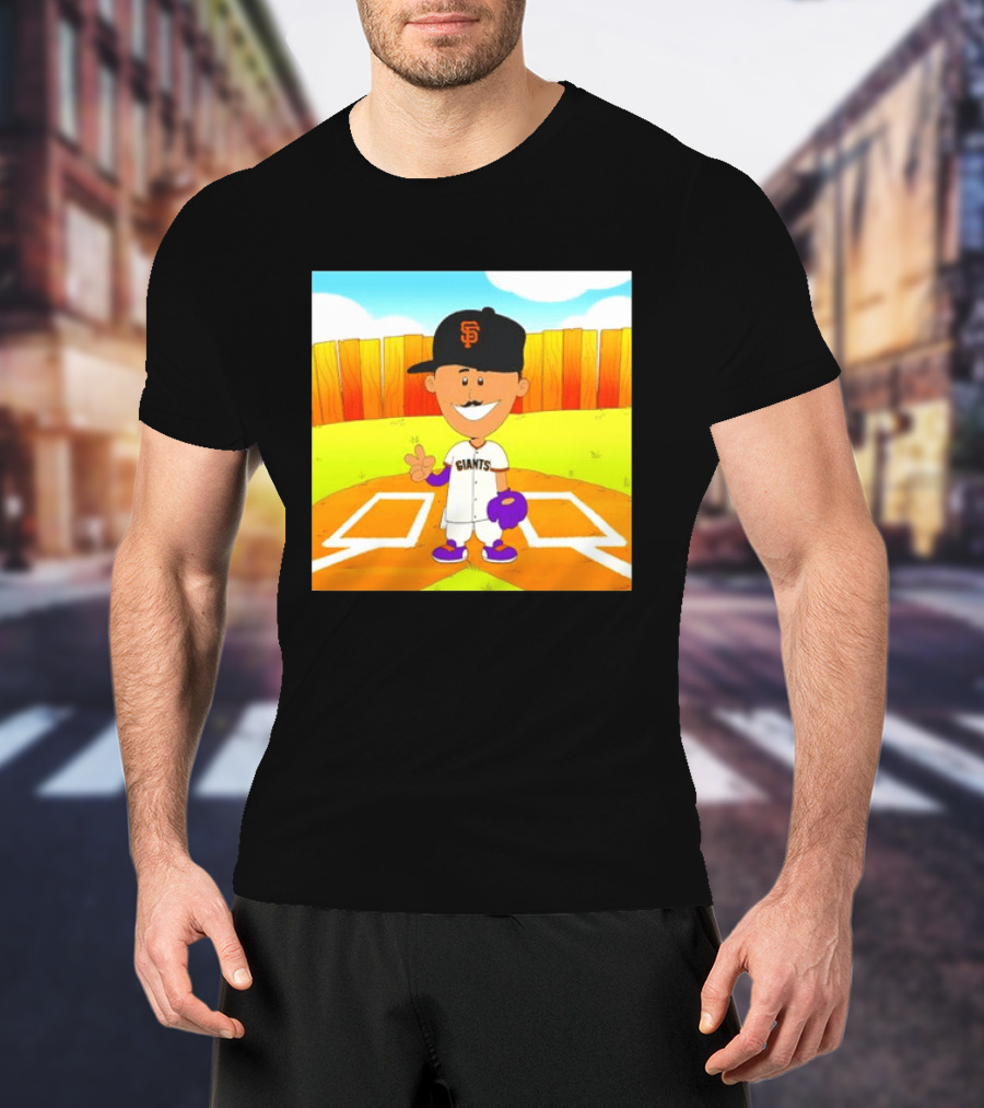 Willy Adames San Francisco Giants Cartoon Player T-Shirt