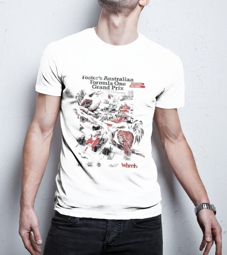 Foster's Australian Formula One Grand Prix Adelaide 1986 Program T-Shirt