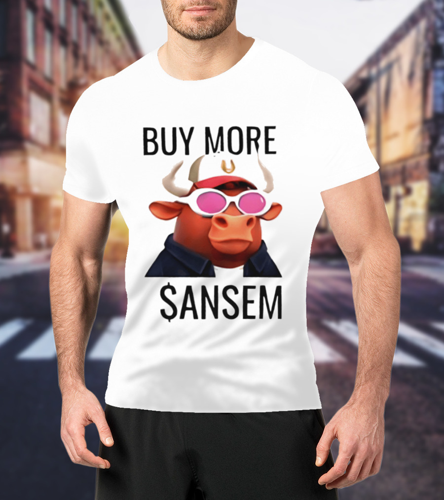 BUY MORE SANSEM Crypto Bull Finance T-Shirt