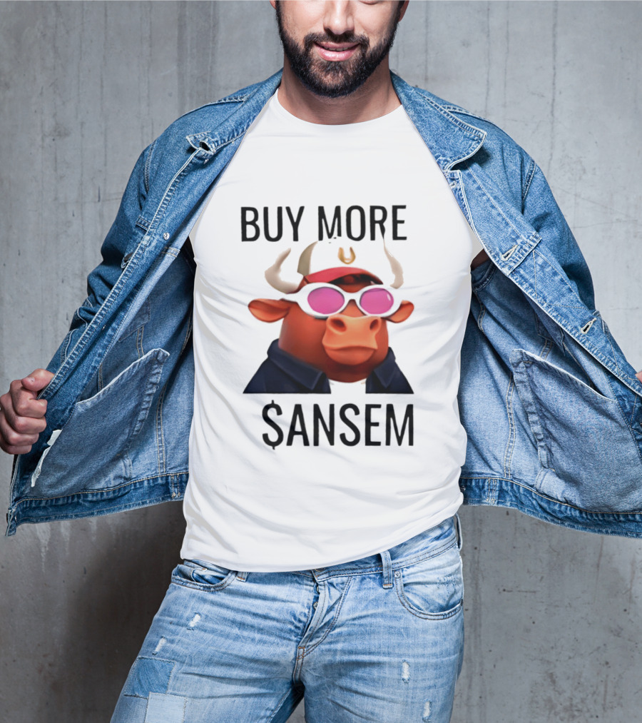 BUY MORE SANSEM Crypto Bull Finance T-Shirt