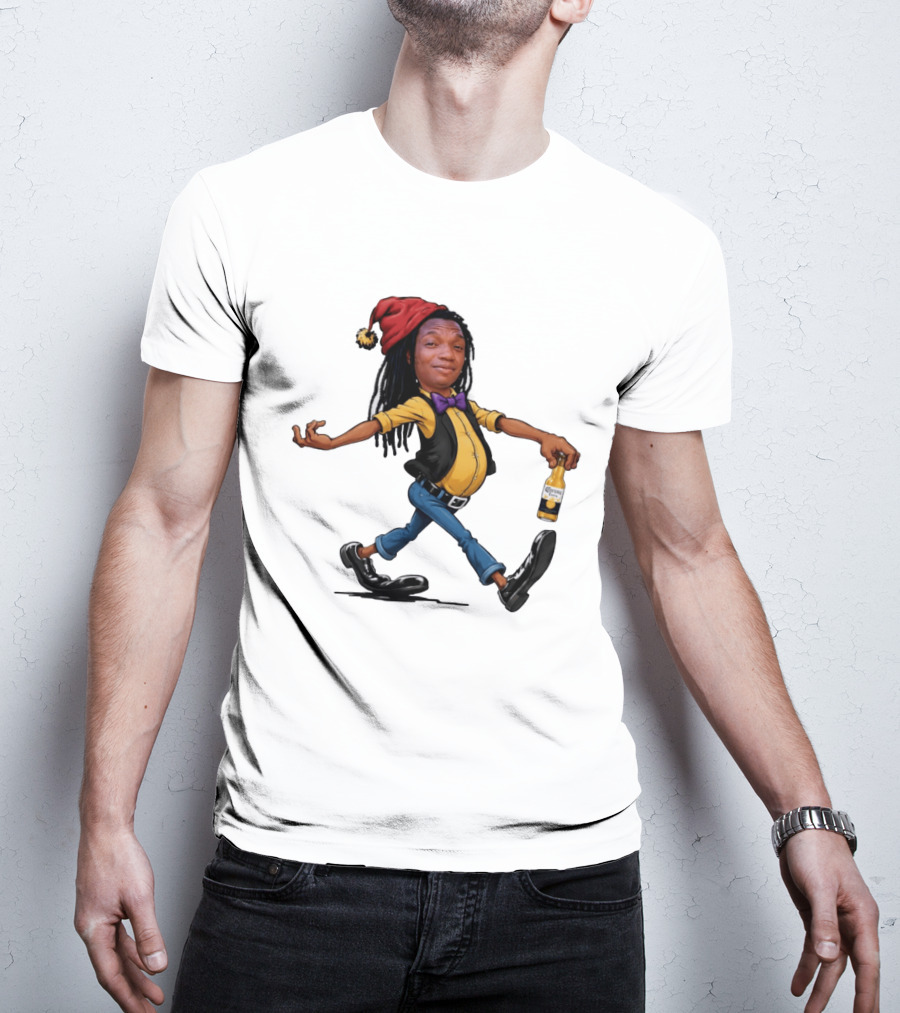 Caricature Man With Dreadlocks Holding Corona Extra Beer T-Shirt