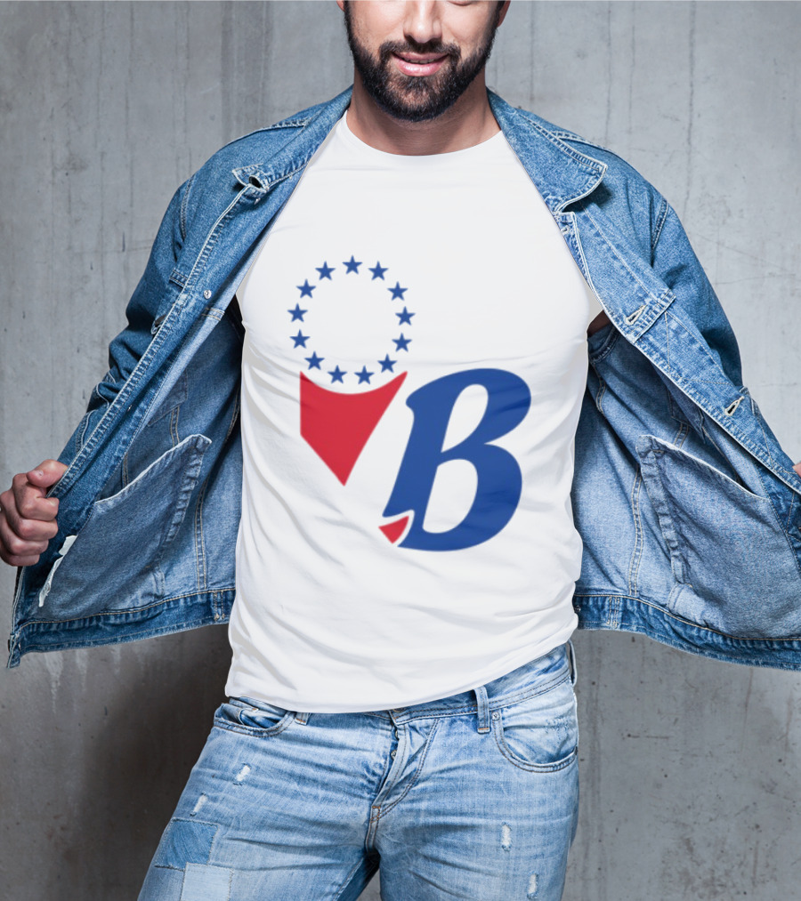 Chinatown Market Store Let Brotherly Love Philadelphia B Icon Circle Stars T-Shirt