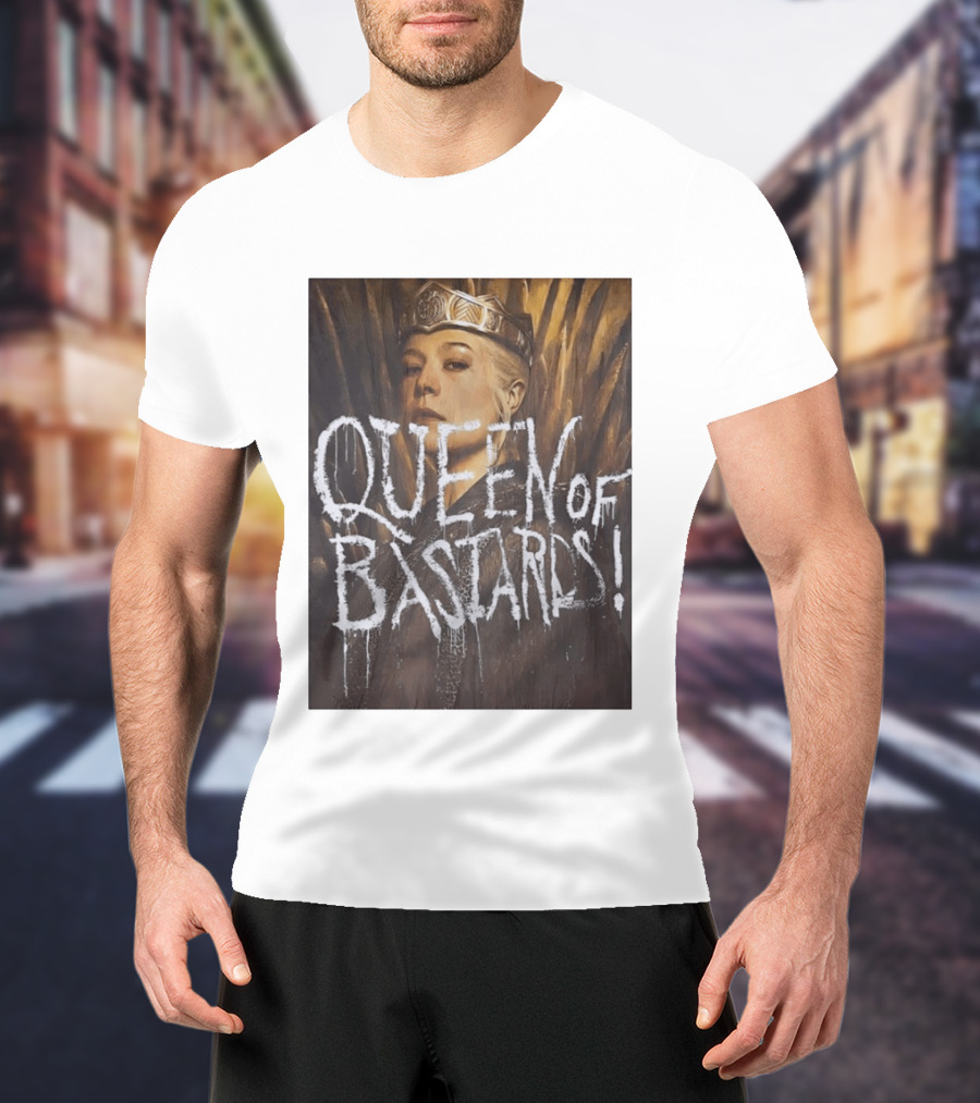 Rhaenyra Targaryen Queen Of Bastards House Of The Dragon Iron Throne Crown T-Shirt