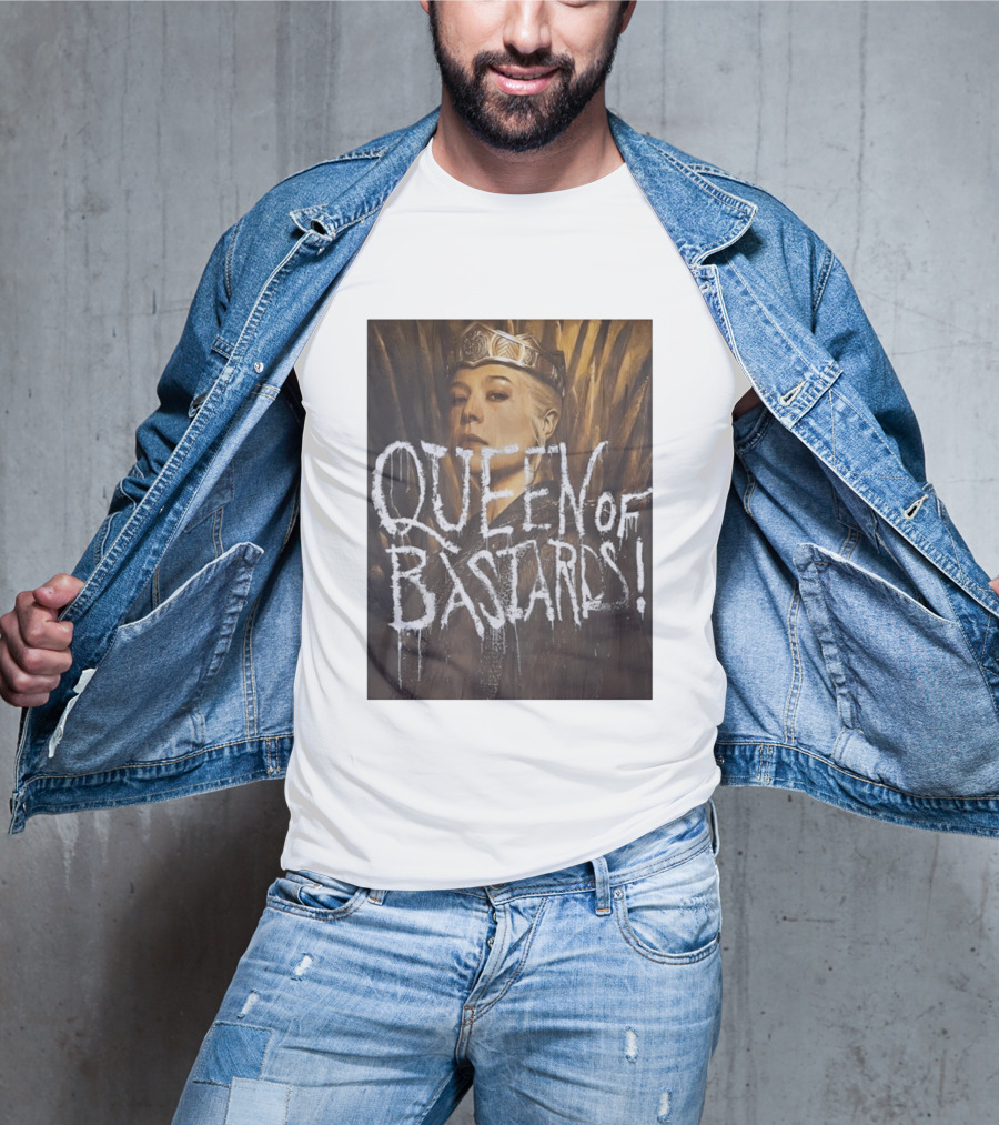 Rhaenyra Targaryen Queen Of Bastards House Of The Dragon Iron Throne Crown T-Shirt