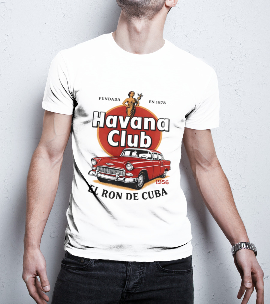 Havana Club Fundada En 1878 El Ron De Cuba 1956 Car T-Shirt