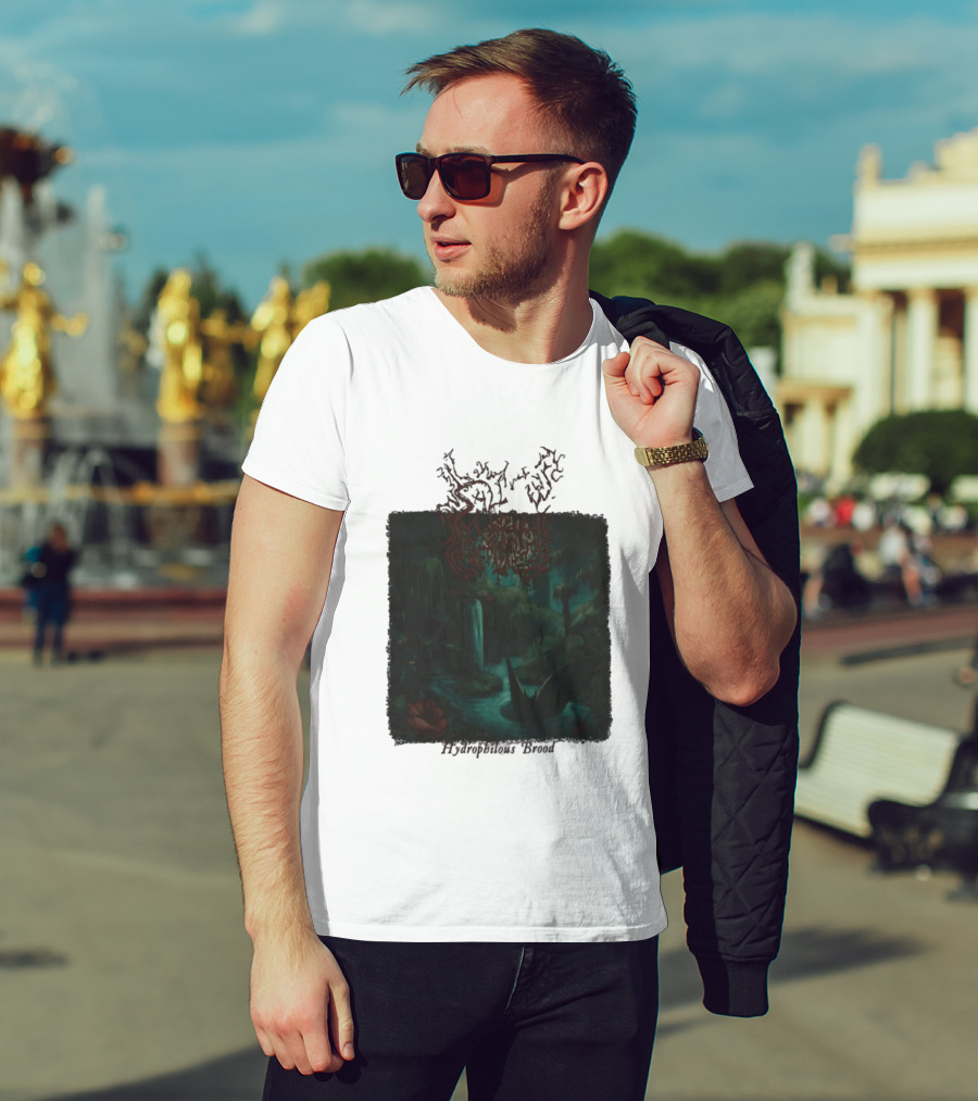 Sallow Hydrophilous Brood Metal Nightmare Forest Scene T-Shirt